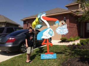 Baby Conner Stork with Connor