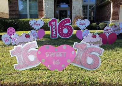 Birthday Yard Cards Sweet 16 Cupcakes Yard FREE SHIPPING 