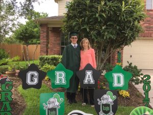 graduation decorations green black